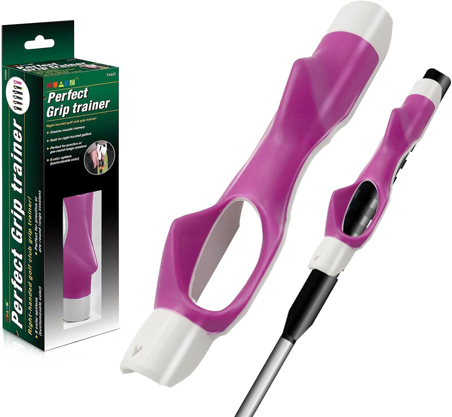 Golf Grip Trainer, Golf Training Aid, Golf Grip Kit, Golf Club Grips, Grip Trainer Golf Club to Help Train Correct Hand Position