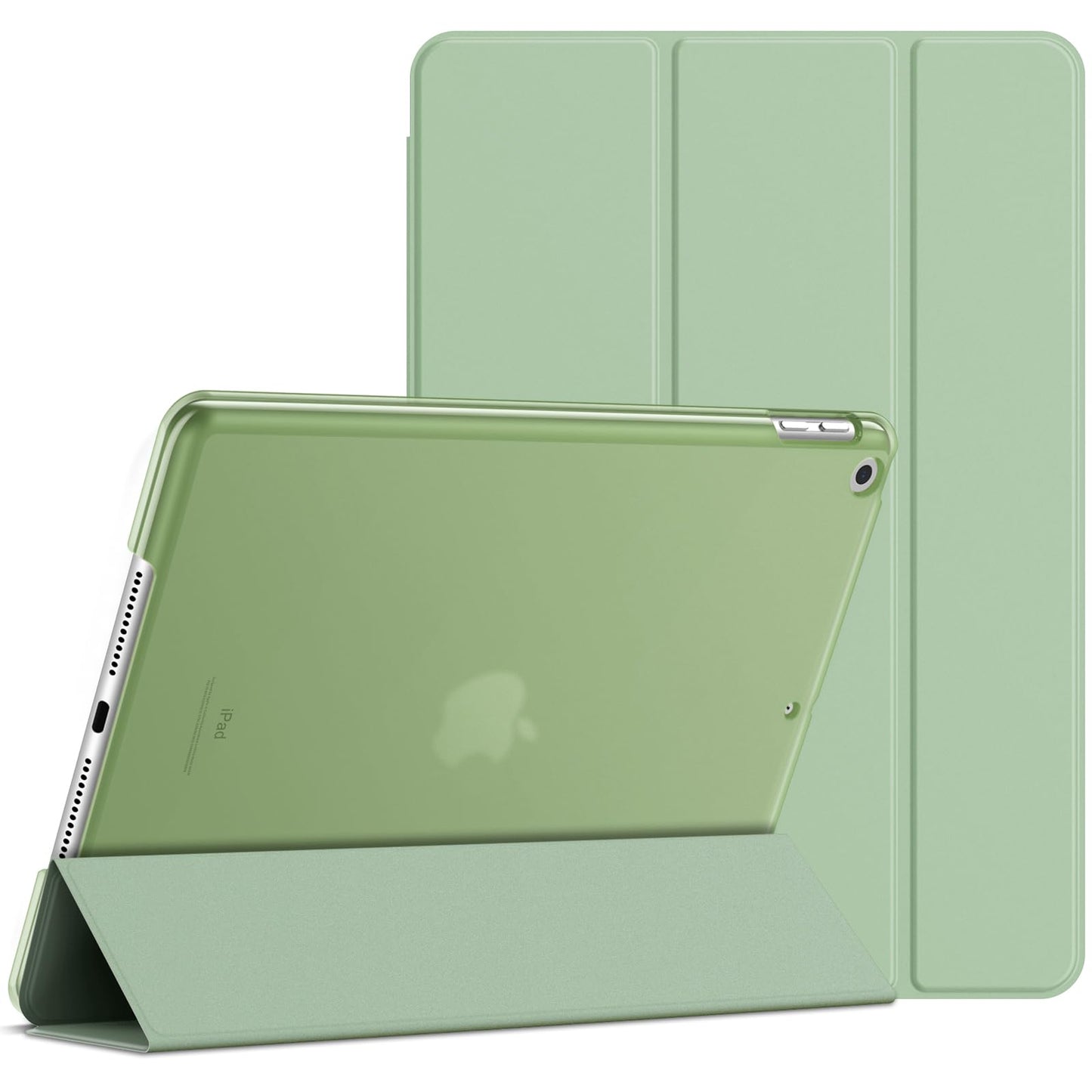 Jetech Case For Ipad 10.2-Inch (2021/2020/2019 Model, 9/8/7 Generation), Auto Wake/Sleep Cover (Matcha Green)