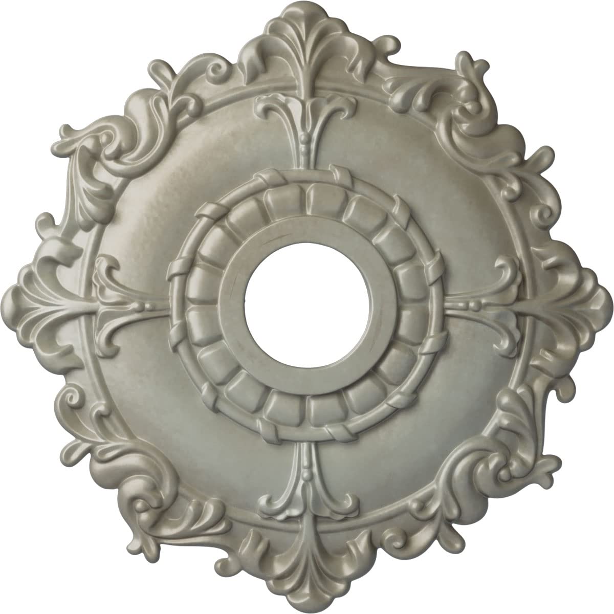 Ekena Millwork Cm18Rlfls Riley Ceiling Medallion, Flash Gold