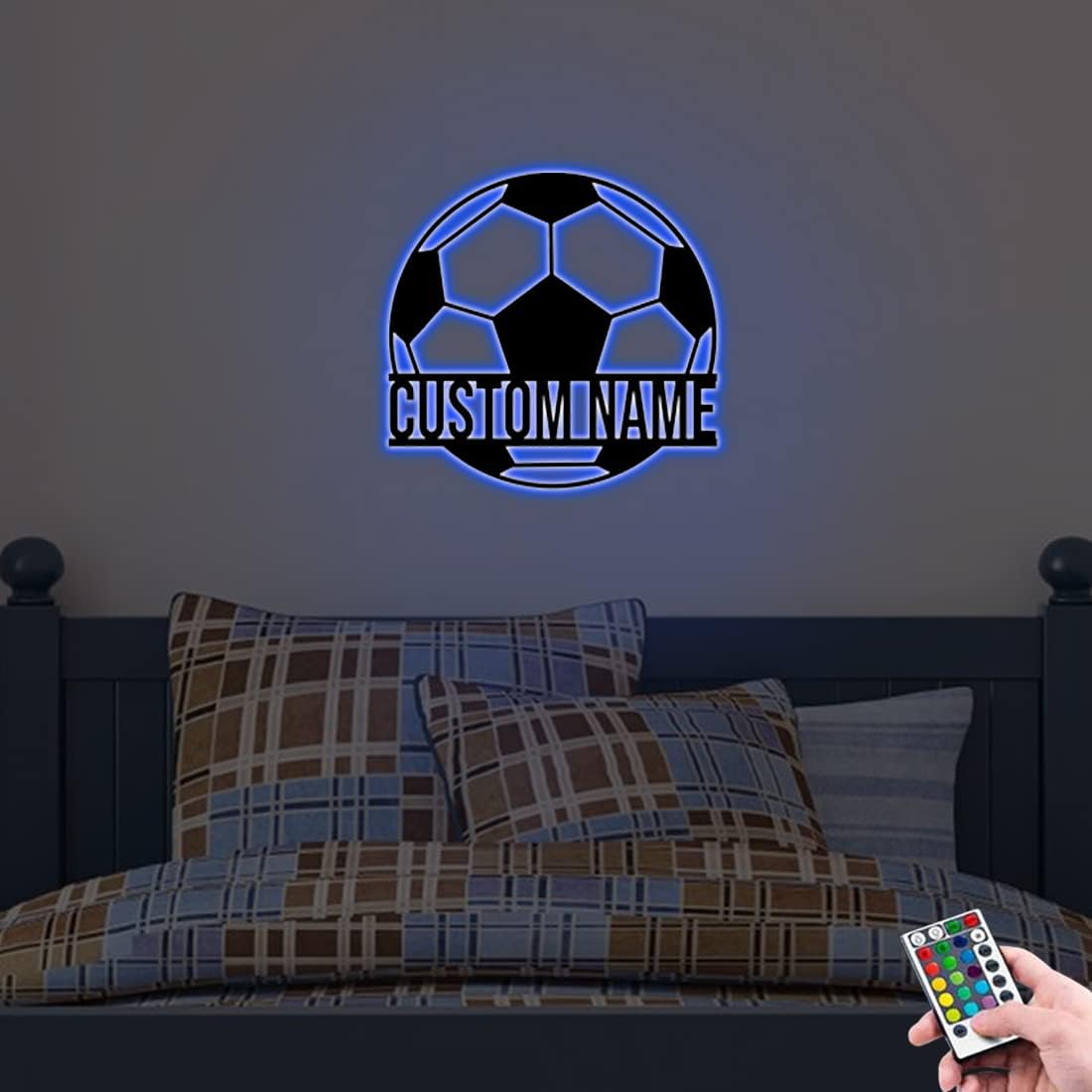 Personalized Name 7 Colors Baseball lamp Custom Baseball Wall Art Night Light LED Name Sign Gift for Men Baseball Lover
