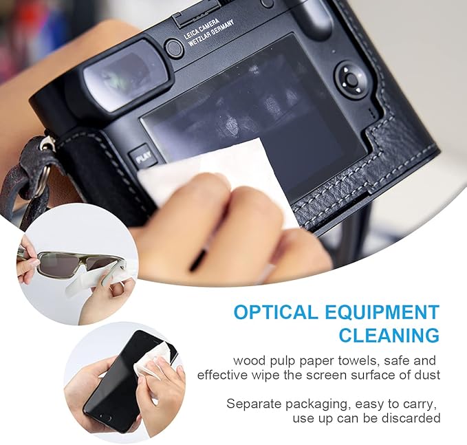 VSGO Professional Camera Lens Cleaning Kit for Canon, Nikon, Sony, Pentax DSLR Lenses - Includes Lens Pen, Air Blower, and Fluid (DKL-15D)