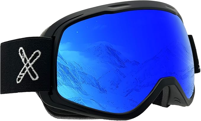 Kids Ski Goggles REVO Snow/Snowboard Goggles for Boys Girls Youth Anti-Fog UV400 Spherical Lens age 6-14