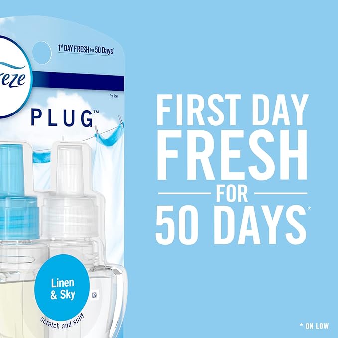 Febreze Plug In Air Freshener Scented Oil Refill, Gain Original Scent