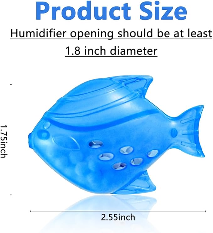 Humidifier Tank Cleaner, Raipoment Universal Humidifier filters fish Compatible with Drop, Droplet, Adorable, Warm&Cool Mist Humidifiers,Fish Tank,10pcs (Blue)