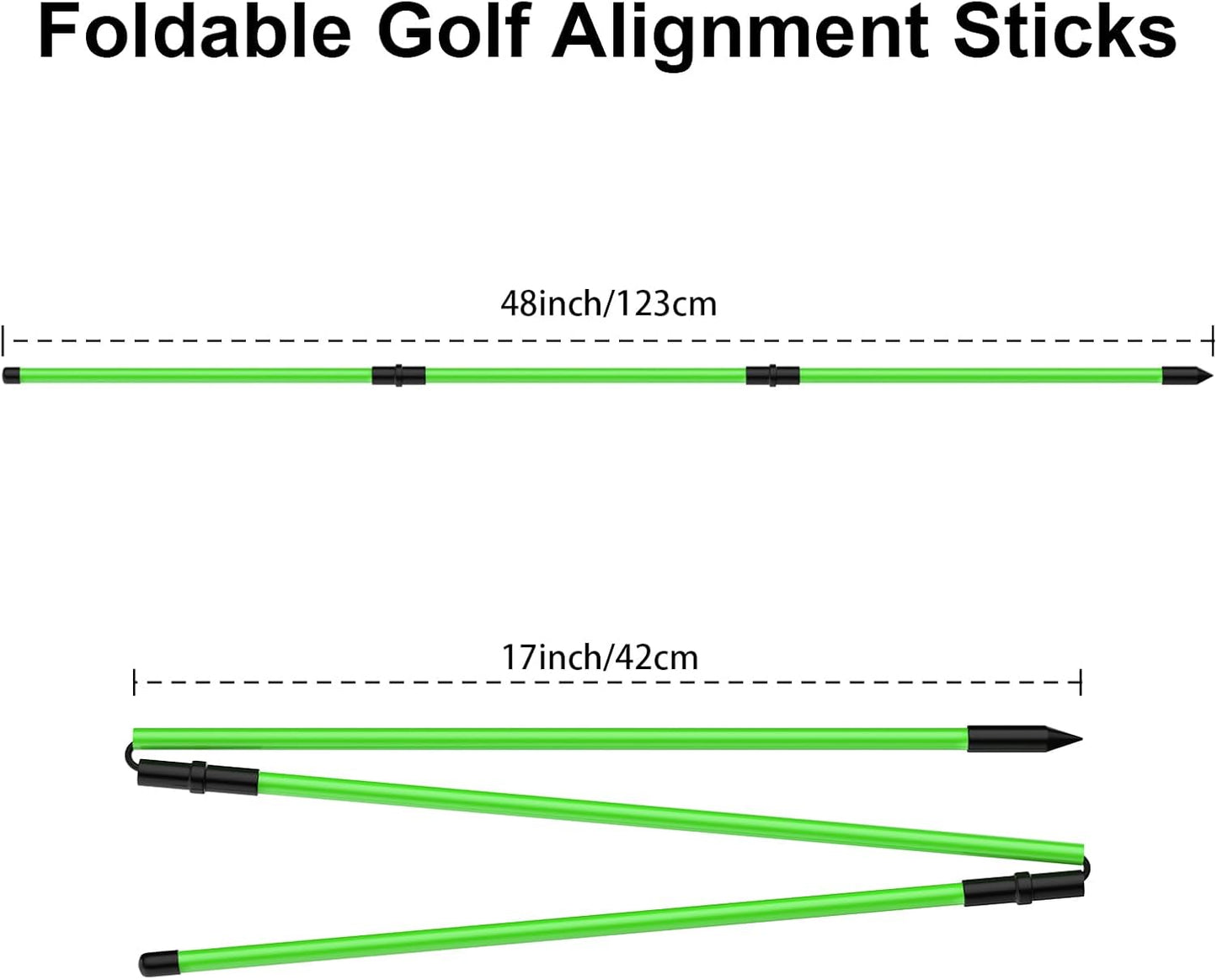 Adjustable Golf Swing Plane Trainer System for Practicing Aiming Putting Swing