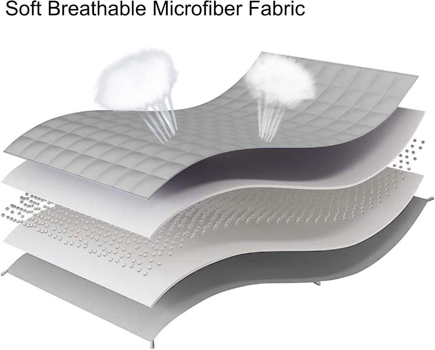 L'AGRATY Weighted Blanket - 80"x87" 25lbs Cooling Breathable Heavy Blanket Microfiber Material with Glass Beads for Adult All-Season Summer Fall Winter Soft Thick Comfort