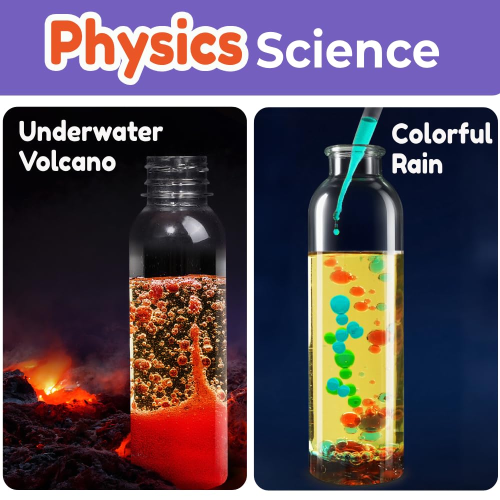 BenBen Science Kits for Kids Age 8-12, Experiments Educational Toy, STEM Toys for 6 7 9 Year Old Boys Girls Birthday Gift, Volcano Science Kit, Chemistry Set for Homeschooling