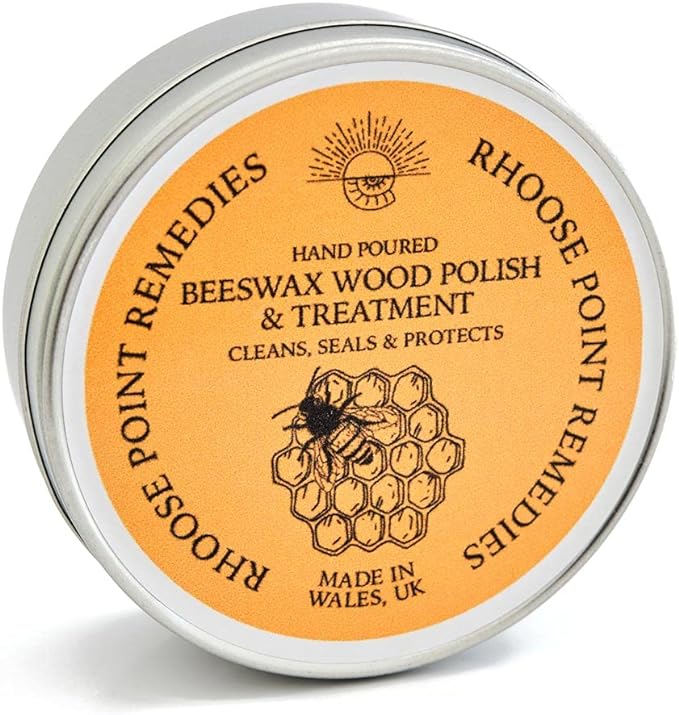 Premium Food-Safe Beeswax Wood Polish & Furniture Wax – Hand Poured Wood Conditioner | Eco-Friendly & Non-Toxic | Protects & Restores All Wood: Furniture, Toys, Cutting Boards, Ornaments (7.0 Fl Oz)