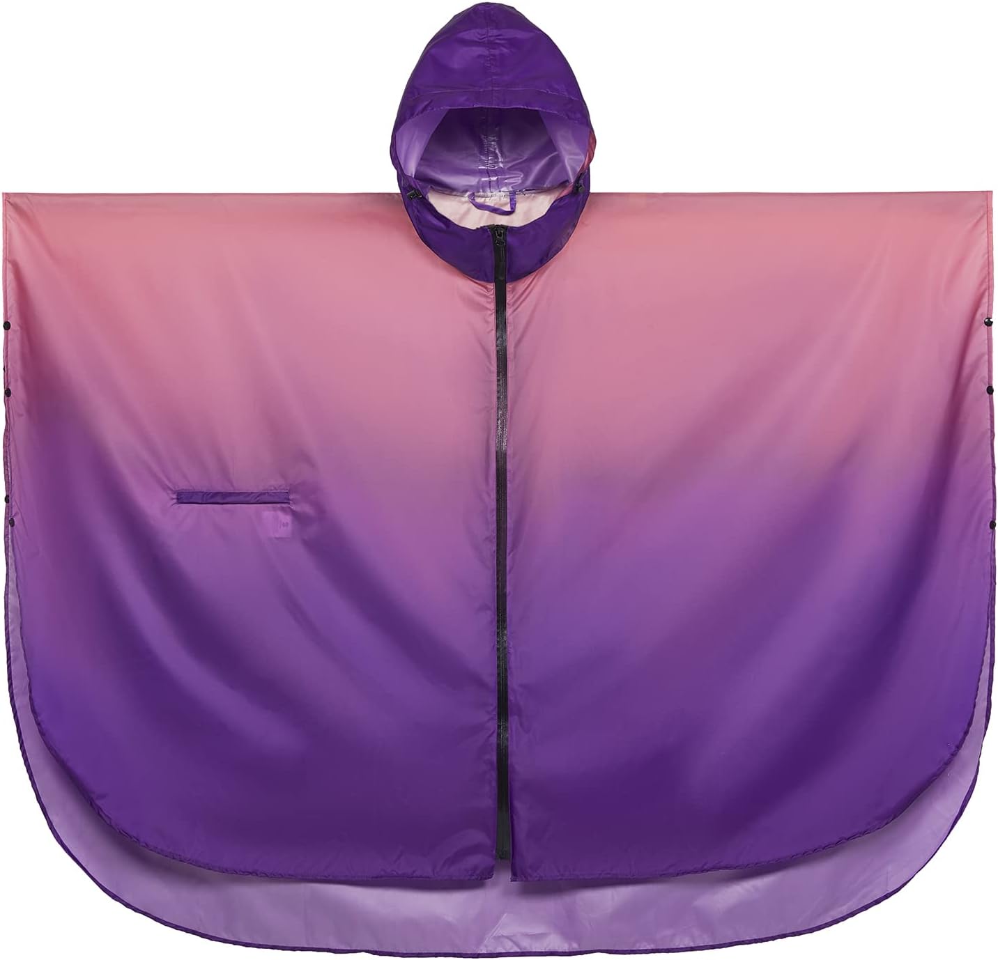 SaphiRose Rain Poncho Jacket Coat Hooded for Adults with Pockets