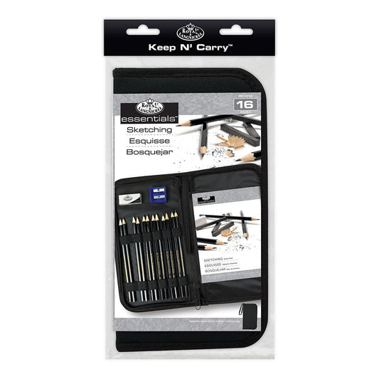 Drawing and Sketching Pencil Set In Zippered Carrying Case