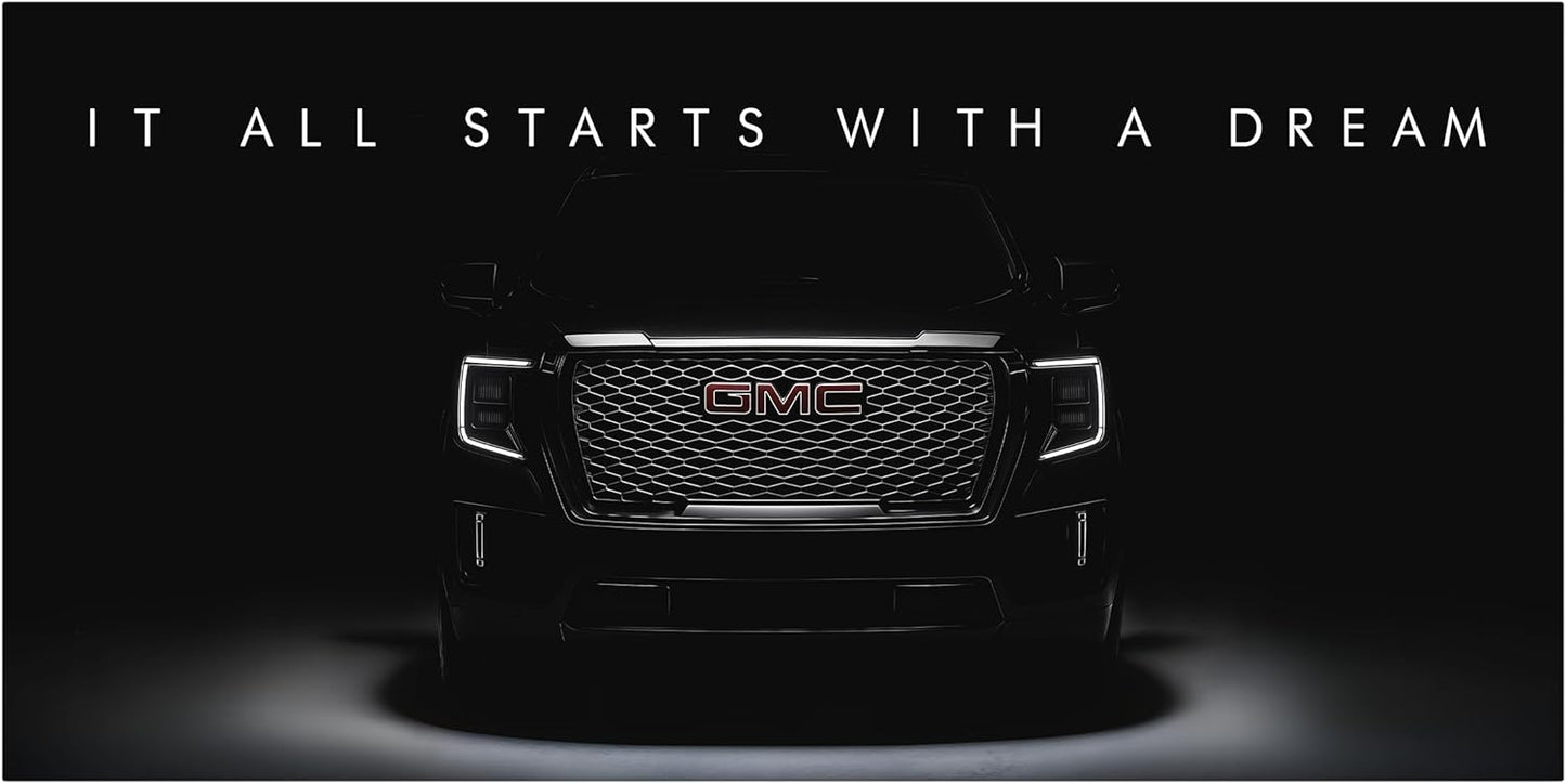 Motivational Wall Art for Office, Super Car Art Canvas, Inspirational Automotive Decor for GMC Yukon Denali Ultimate Sportscar Lovers, Motivational Wall Decor for Home, Car Poster (15" x 30" in)