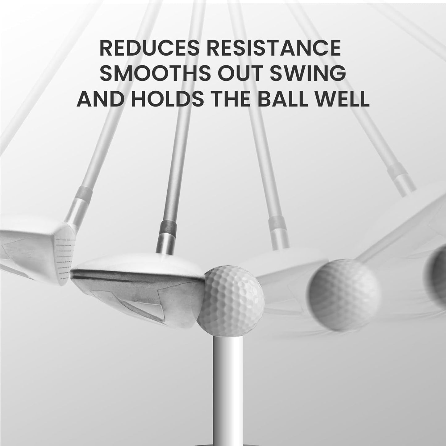FINGER TEN Golf Rubber Tees Driving Range Value 3/4 Pack, Mixed or Same Size 1.5’’ 2.25’’ 2.75’’ 3’’ for Durable Practice Mat Holds Ball Well