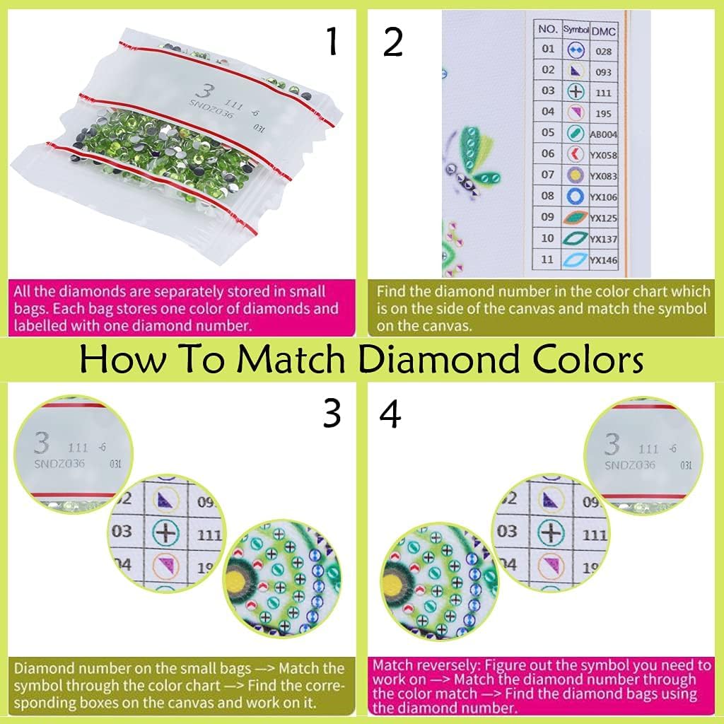 STGLCR Hanging Diamond Art Kits for Adults Pendant Butterfly, Special Shaped Crystal DIY Diamond Painting Kit, Acrylic Board Flower Pendants Double Sided, Home Decor 9.64 Inch