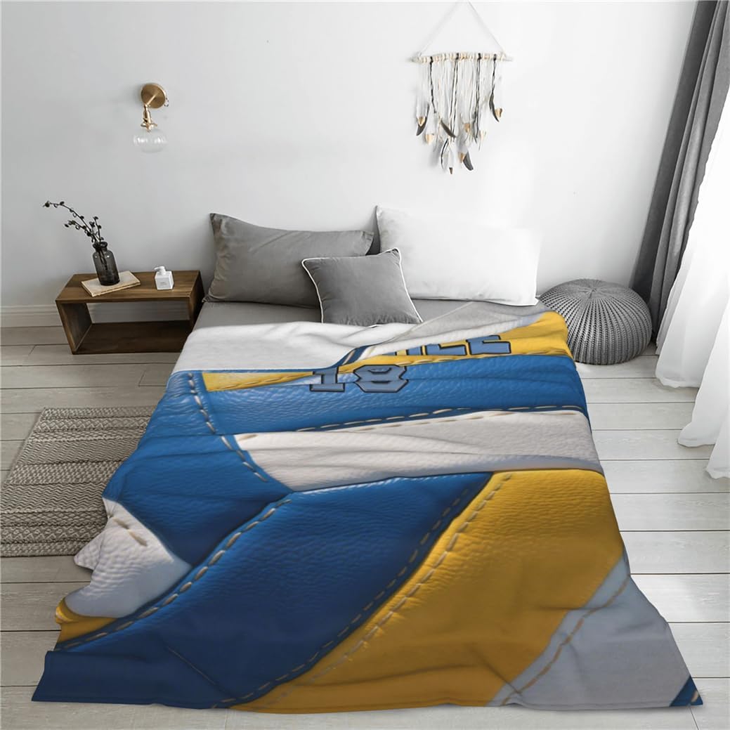 Customized Home Decor Sofa Throw Blanket Personalized Volleyball Themed Blankets for Sport Lover Custom Name Volleyball Enthusiasts Bedding Travel Blanket Custom Ball Sport Theme Throw-Blanket Gifts