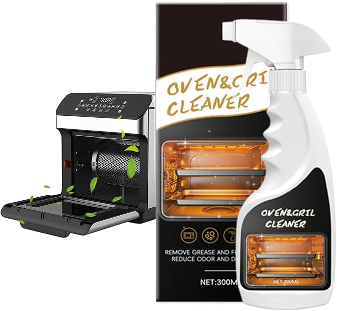 Oven Rack Cleaner | 300ml Degrease Cleaner - Fryer Degreasing Spray | for Homeowners Busy Families Renters To Remove Grease Stain Oil From Microwave Oven Grill Kitchen