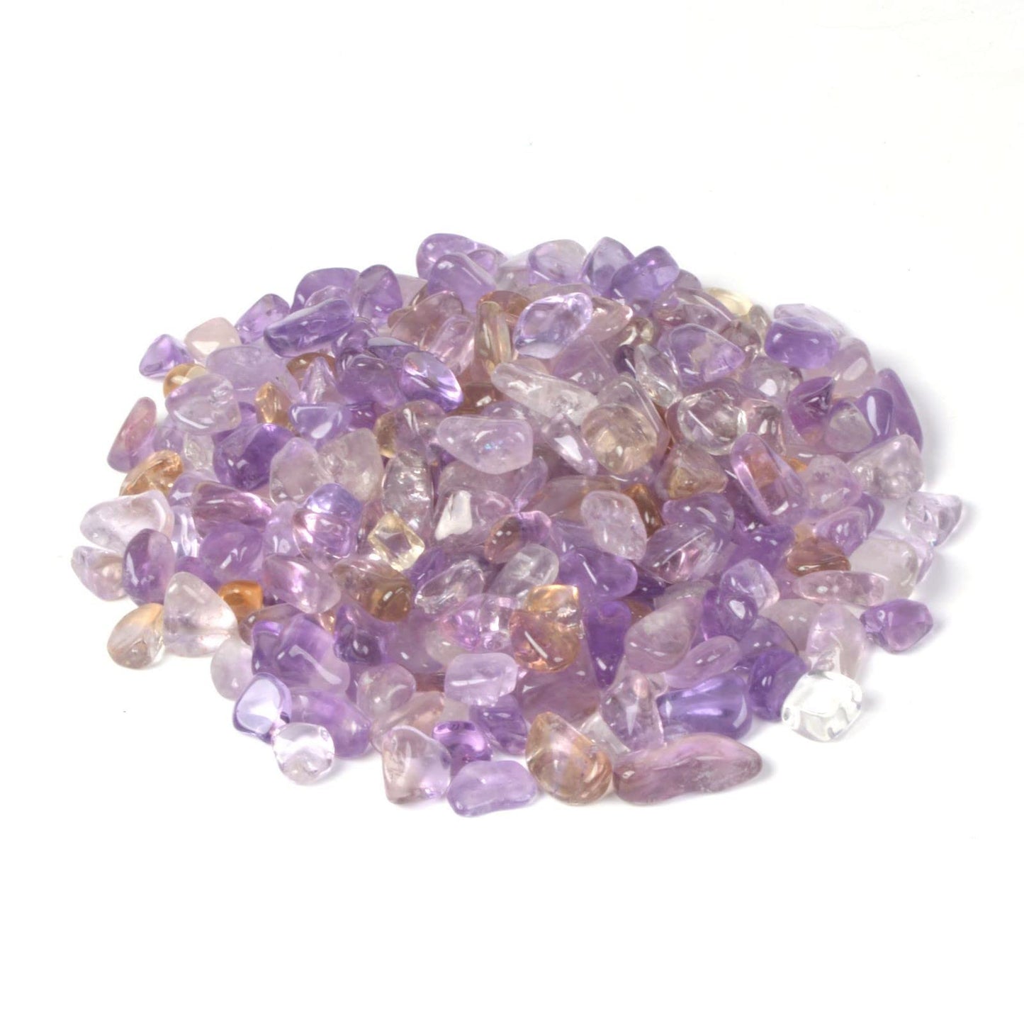 Natural Ametrine Polished Chips Crushed Tumbled Stone Crystal Healing Embellishments 100 grams