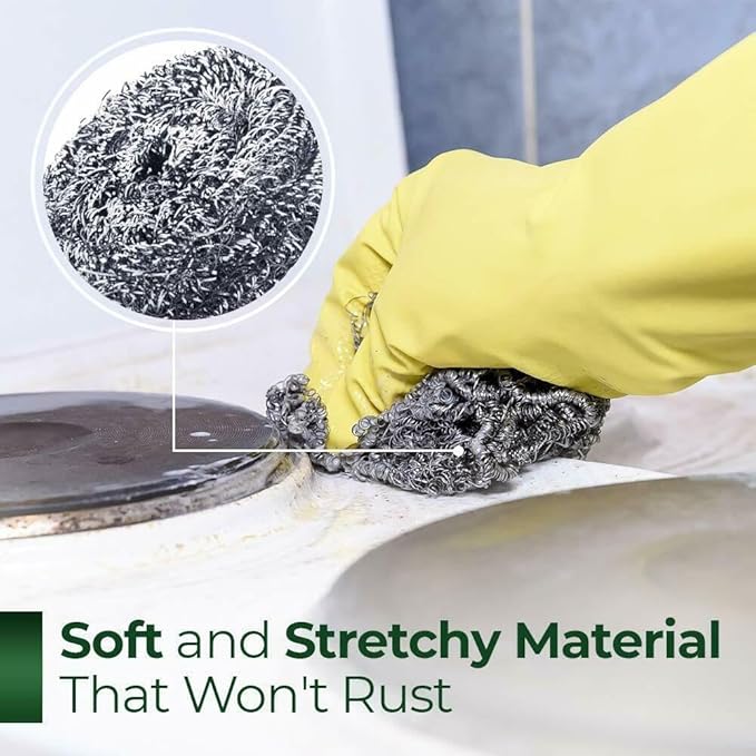 Stanley Degreaser Concentrate with Stainless Steel Scrubbers – Heavy Duty Cleaner for Grease, Grime, Pots, Pans & Kitchen Surfaces (with Sponges)