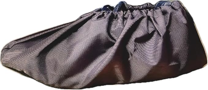 Jron 5 Pairs Premium Reusable Washable Shoe Cover Boot Covers for Contractors, (5 Pairs | US 12-14 For Shoes/US 11-13 For Boots, Brown)