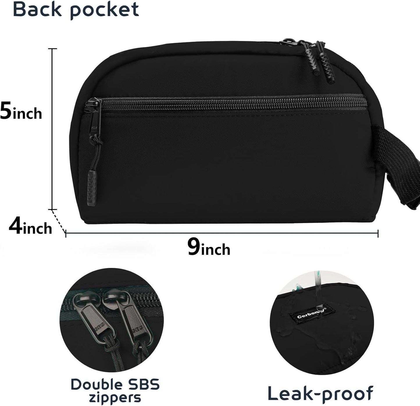 CERBONNY Small Cooler Bag Freezable Lunch for Work School Travel,Leak-proof Bag,Small Insulated For Kids/Adults,Freezer Bags,Freezable Snack Bag,Mini Fit Yogurt Black