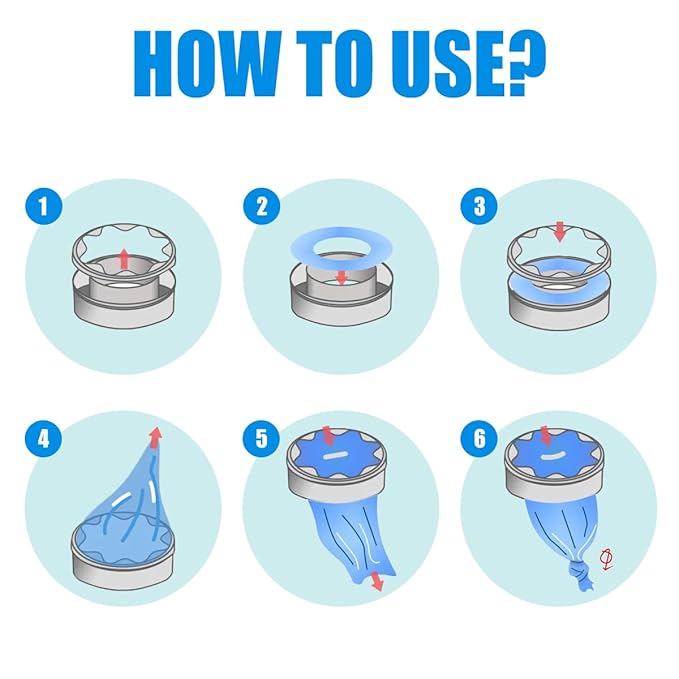 Compatible with Diaper Genie Pails Diaper Pail Refills | 10 Pack Continuous Long-Roll Lemon-Scent Refills | Leak-Resistant Odor-Blocking Diaper Disposal Bags | Easy Cut & Tie System