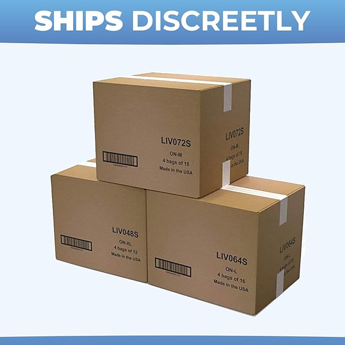 LivDry Incontinence Booster Pads, Use with Adult Diapers for Women and Men, Extra Comfort Softness, Disposable Pad (160 Count, Regular Length)