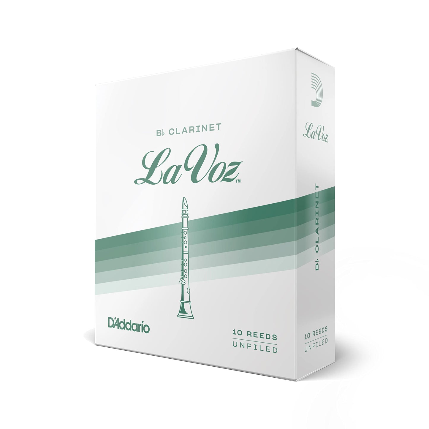 Daddario La Voz Bb Clarinet Reeds, Strength Soft, 10-Pack (Rcc10Sf)