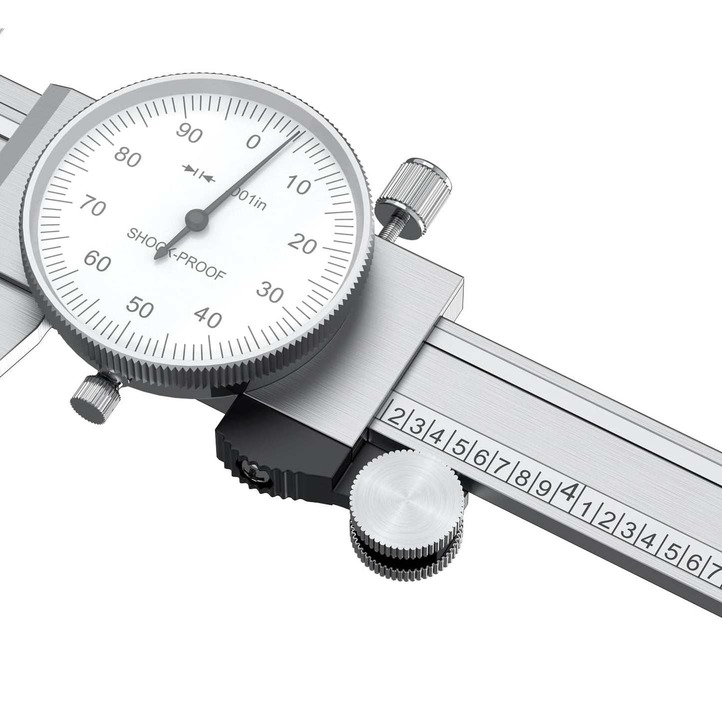 HDLNKAK Dial Caliper Shockproof Dial Caliper Precision Caliper with Watch 0-6" Range, 0.001” Resolution 6 Inch with 0.001" Precision Calipers 4-Way Measurement with Plastic Case