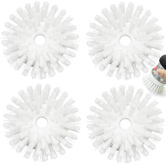 Palm Brush Refills for OXO Soap Dispensing Dish Brush - 4 Pack Cleaning Replacement Brush Head for OXO Palm Brush(White)