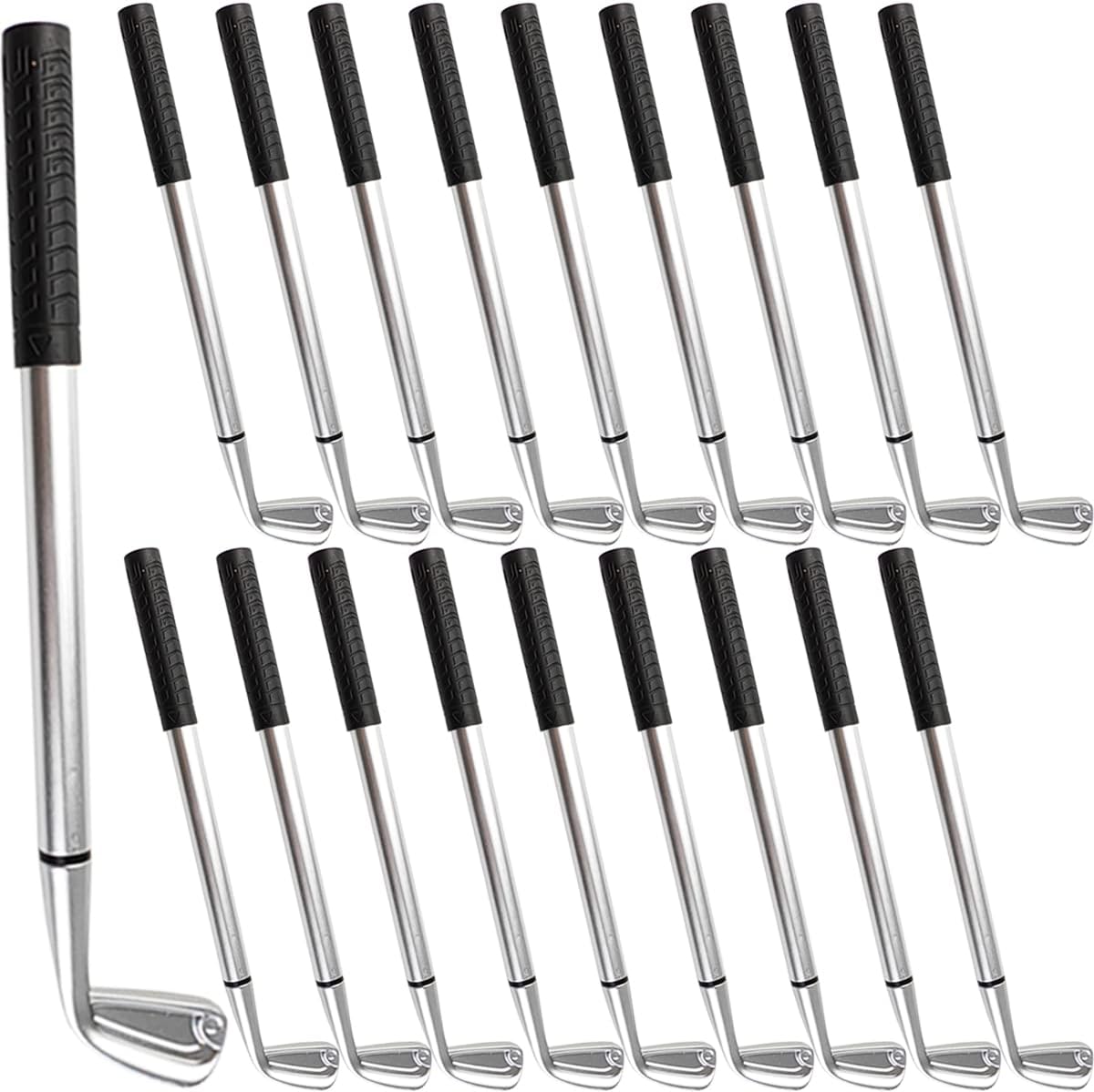 TIHOOD 25PCS Golf Ballpoint Pen Funny Sports Golfing Club Props Black Gel Ink for Students Coworkers Boss Office Dad