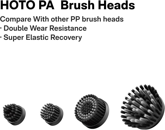 HOTO 16 PCS Replacement Brush Heads for Wand™ Grout Brush, Suitable Electric Grout Scrubber Only, Cordless Spin Scrubber Accessories for Tiles, Grout, Corners, Crevices