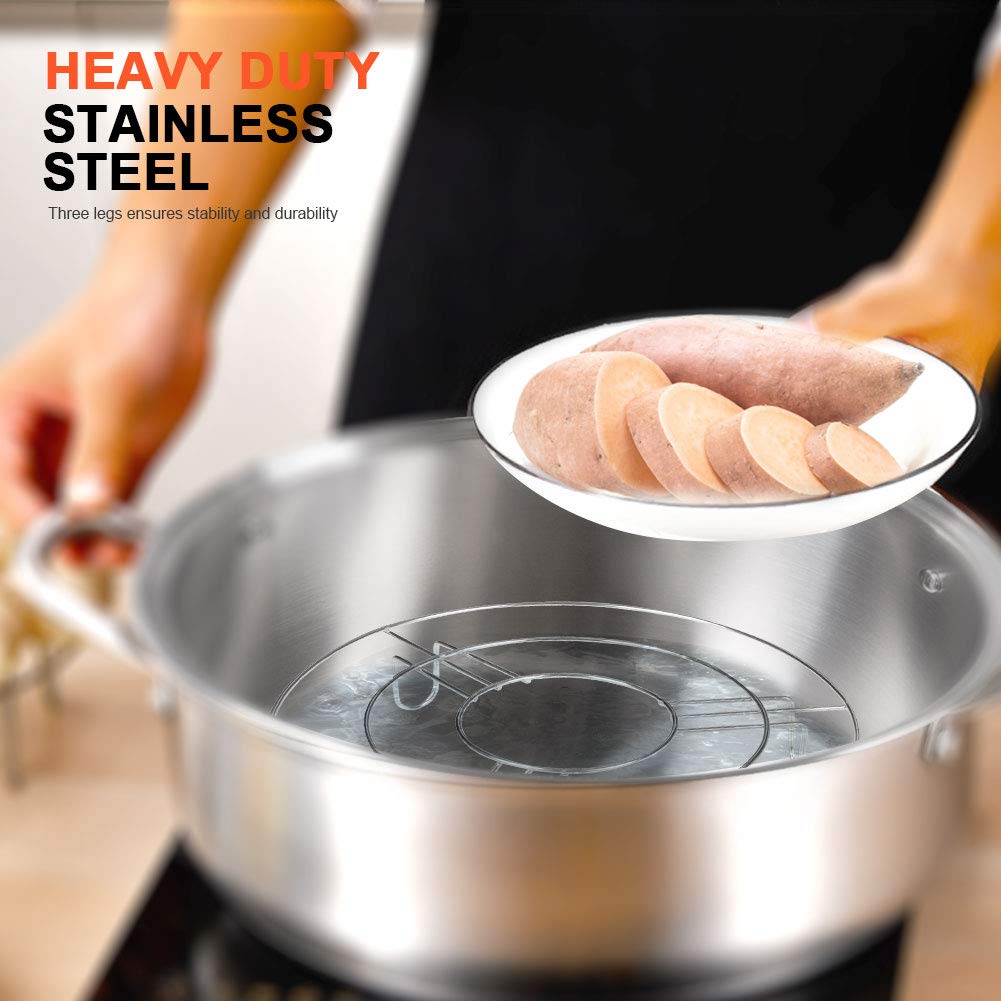 Secura Stainless Steel 6-quart Electric Pressure Cooker Steam Rack Steamer Basket Insert Set