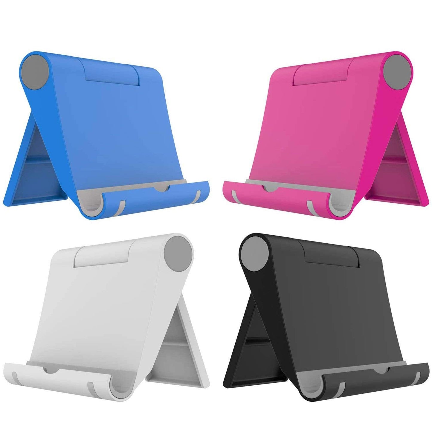 Voviggol 4 Pack Foldable Cell Phone Holder - Mobile Stand For Desk & Tablet, Compatible With Iphone 12/11/Xs/X/8 Ipad Samsung (4
