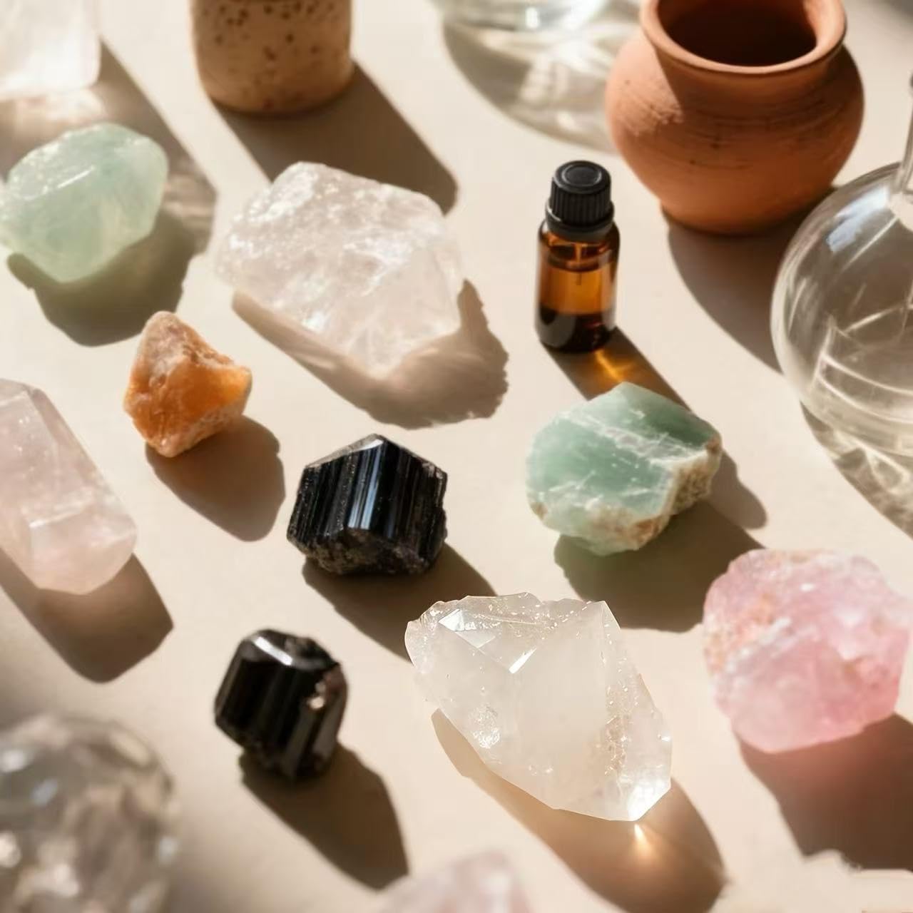 Sulanvi Bulk Raw Citrine Crystals - Beginner DIY Healing Crystal Set,1.2-2.0”Natural Unpolished Gemstones for Terrarium, Meditation, Tarot, Grids, Aroma Stone, 0.45lb (Labradorite-L)