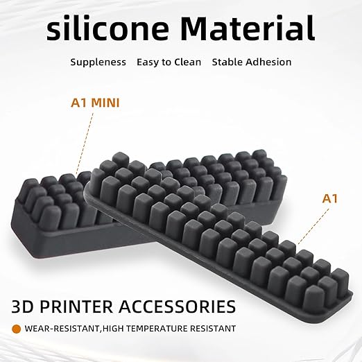 8 PCS Lab A1 Silicone Nozzle Brush Accessories,Mini Wiper Silicone Brush Nozzle Cleaning Brush for Bambu Lab A1 3D Printer Cleaning Tool 3D Printer Parts