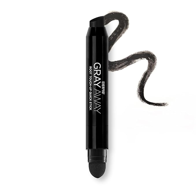 EVERPRO Gray Away Root Touchup Quick Stick, Black, 0.1 Oz