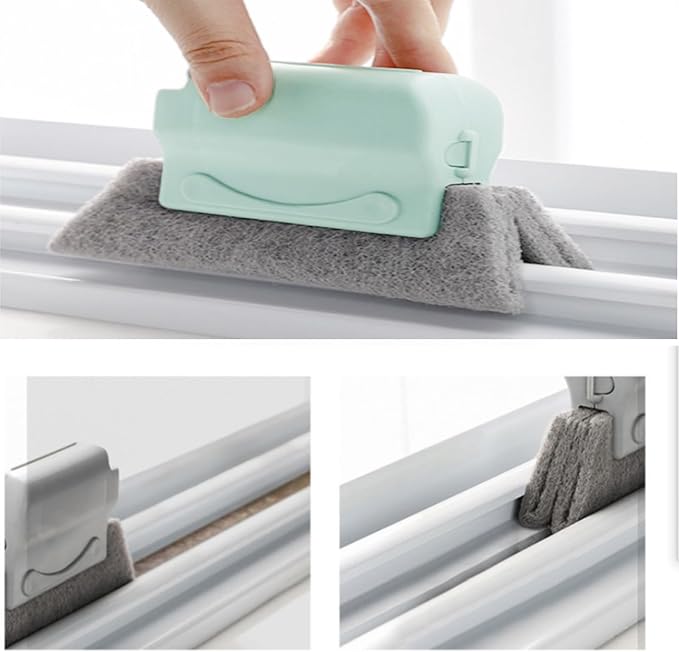 3Pcs Window Track Cleaner,Magic Window Track Cleaner,Suitable for Cleaning Small Spaces of Doors,Windows, and Tracks Window Sill Cleaner Tool
