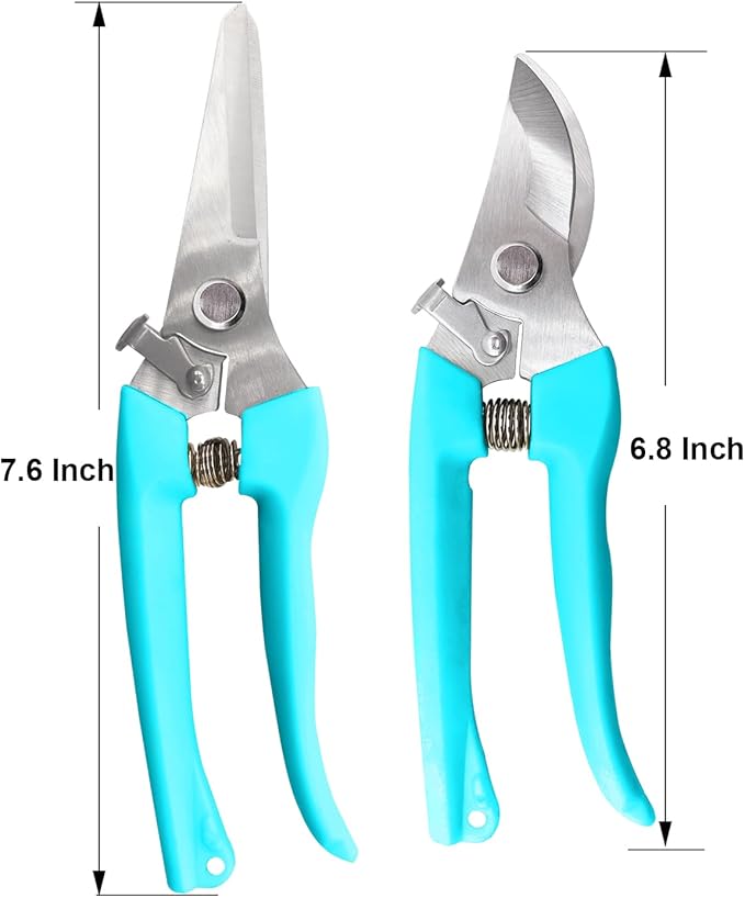 Garden Scissor for Plant, 12 Pcs Floral Scissors, Tip Pruning Shears Bulk for Cutting Flowers, Bonsai, Fruits and Trimming Plants(Blue)
