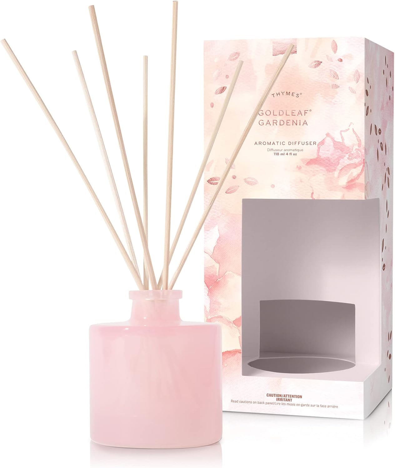Thymes Petite Diffuser - 4 Fl Oz - Goldleaf Gardenia