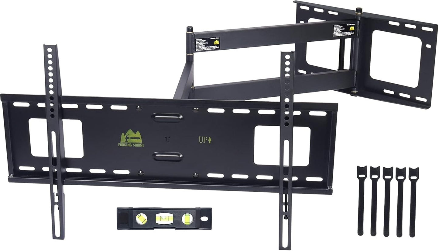 FORGING MOUNT Long Extension TV Mount Full Motion Wall Bracket with 42 inch Long Arm Articulating TV Wall Mount for 37 to 80 Inch Flat/Curve TVs, VESA 600x400mm Compatible, Holds up to 110 lbs