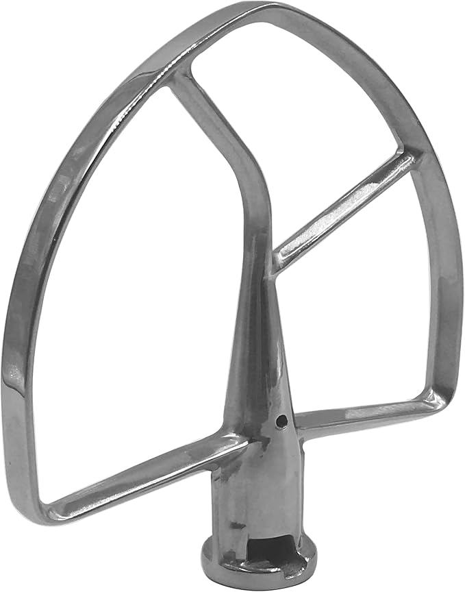 Stainless Steel Stand Mixer Attachments 3-Piece for KitchenAid 7 Qt Tilt Head Stand Mixer. Includes 20 Wire Whisk, Flat Beater, Dough Hook for KitchenAid 7 Qt Mixer Bowl (2.42, Pounds)
