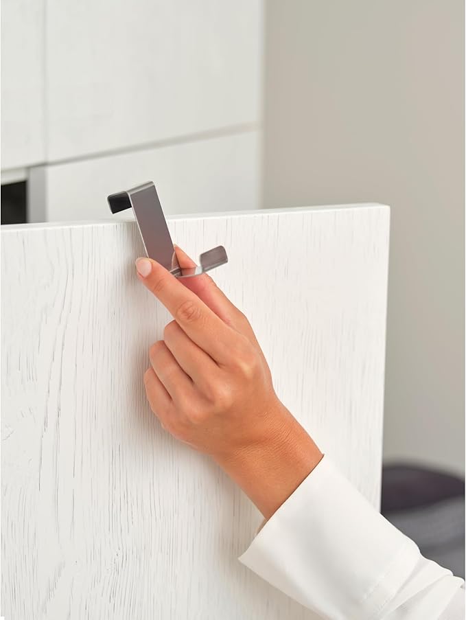 Brabantia - Door Steam Blanket - Heat-Resistant Mat for Clothes Steaming - Over Door Hooks, Protective Back Layer, & Loops for Hangers - Easier Steaming with Handheld Steamers - 43 x 20" - Gray