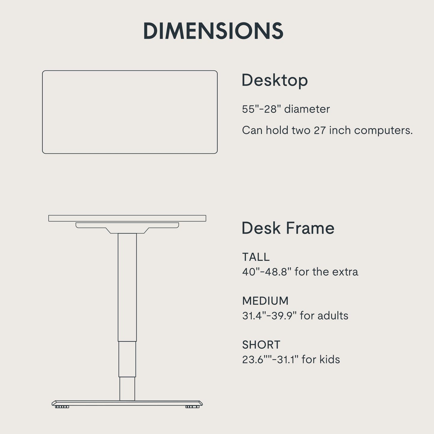 FLEXISPOT E6 3-Stage Dual Motor Electric Standing Desk 55 x 28 Sit Stand Up Desk, Holds 220 lbs, Adjustable Height w/Memory Presets, One-Piece Maple Desktop & Black Frame, Ships in 2 Boxes
