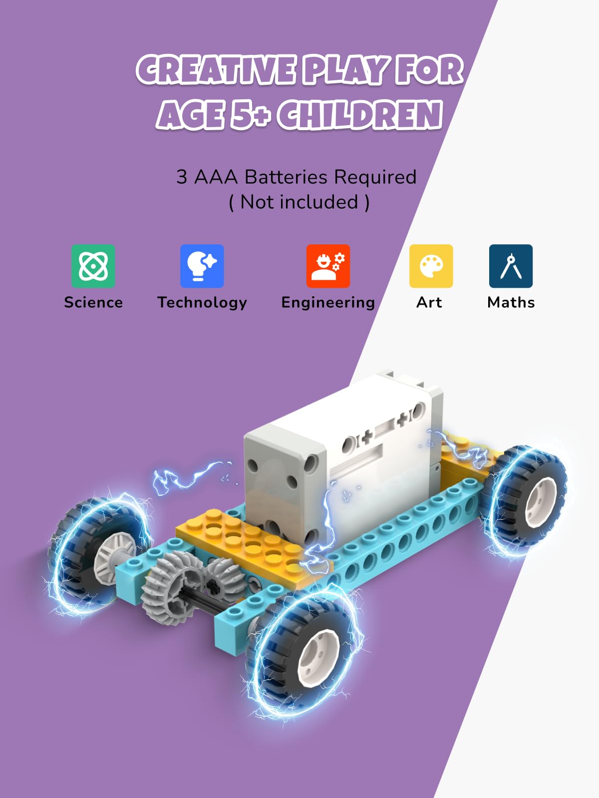 Veecafiodi 50 in 1 Science Kit for Kids 6-12, STEM Toys for Kids Age 8-12, Educational Building Toy for Boys Girls, Motorized Engineering Set, Birthday Gift
