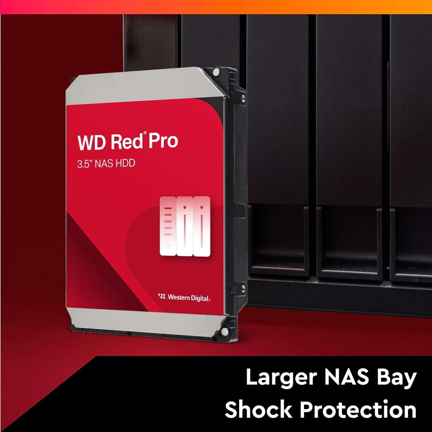 Western Digital 20Tb Wd Red Pro Nas Internal Hard Drive Hdd - 7200 Rpm, Sata 6 Gb/S, Cmr, 512 Mb Cache, 3.5 - Wd201Kfgx