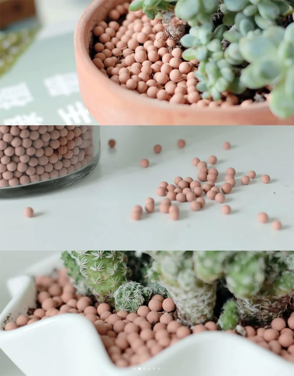 HOT SEAL 6.0 LB Clay Pebbles, 1/8'' Gardening Ceramsites Growing Media for Succulents Orchids, Aquaponics, Aquaculture Hydroponics. Ceramsite Clay Rocks Decor Cultivation, Leca for Plants