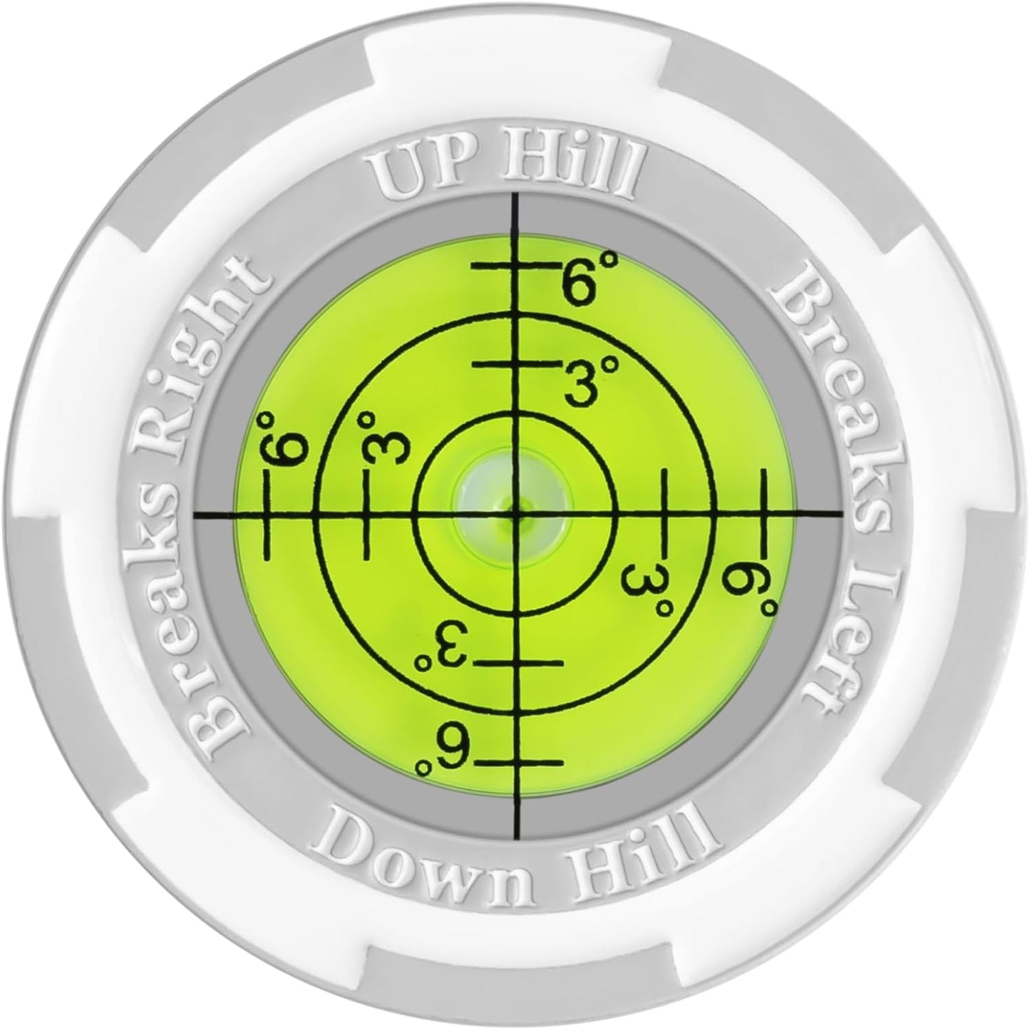 Golf Ball Marker - SmartLevel Ball Marker with High Precision Horizontal Bubble | Golf Putting Training Aid Accessories for Men & Women
