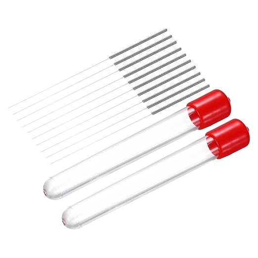 MECCANIXITY 10Pcs 3D Printer Nozzle Cleaning Kit Precision 0.3mm Stainless Steel Cleaner Needles for 3D Printer Clog Removal, Maintenance
