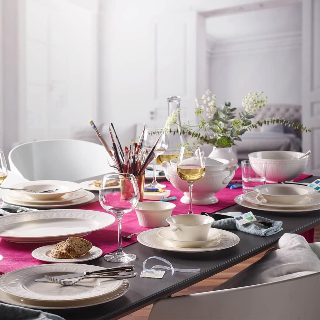 Villeroy & Boch Cellini Dinner Plate, 10.5 in, Premium Porcelain, White