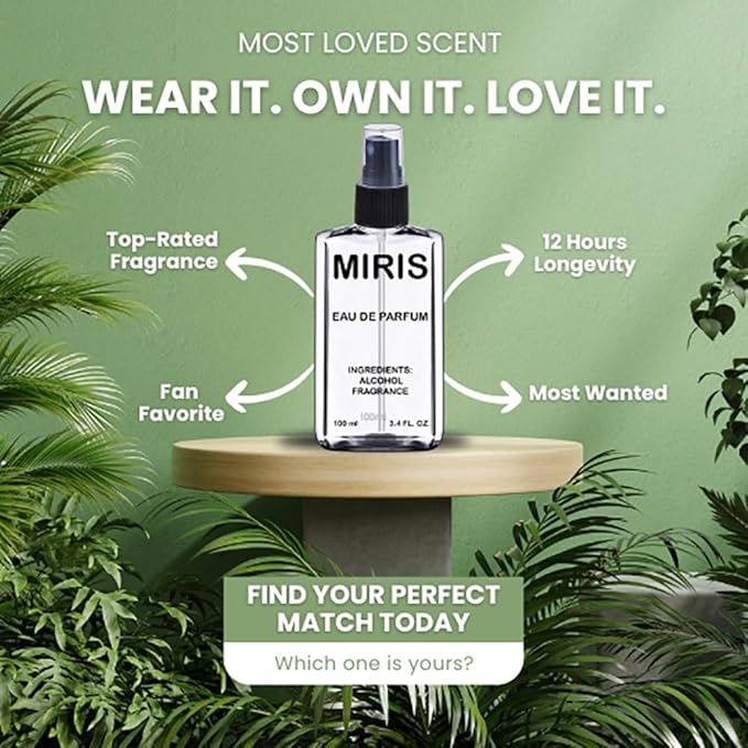 MIRIS No. 539, Inspired by Envy, Long-Lasting Eau de Parfum for Women, Spray 3.4 Fl Oz / 100 ml