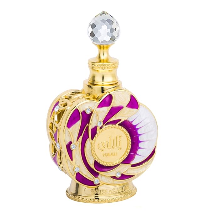 Swiss Arabian Yulali - Luxury Products From Dubai - Long Lasting And Addictive Personal Perfume Oil Fragrance - A Seductive Signature Aroma - 0.5 Oz